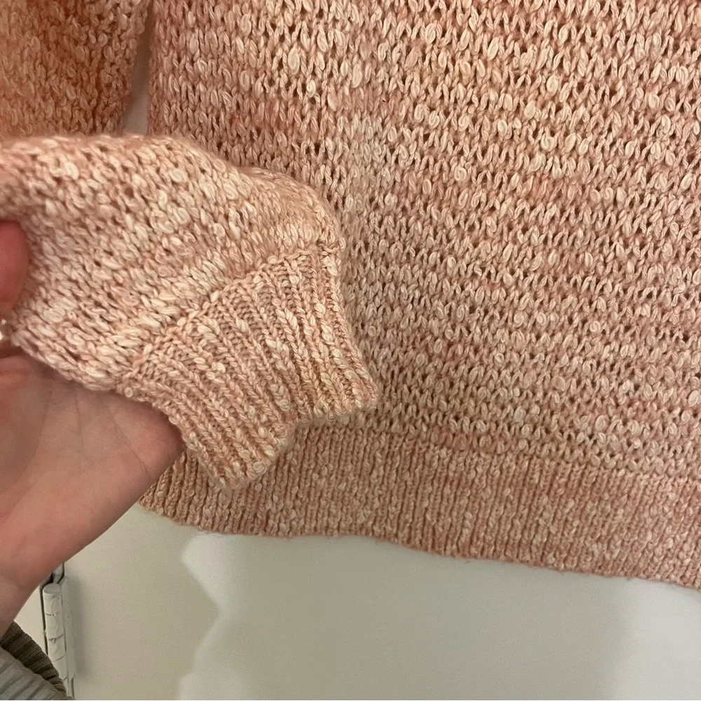 Madewell Baez Pullover Crewneck Sweater Pink Wool Alpaca Blend Size Small - Picture 10 of 10